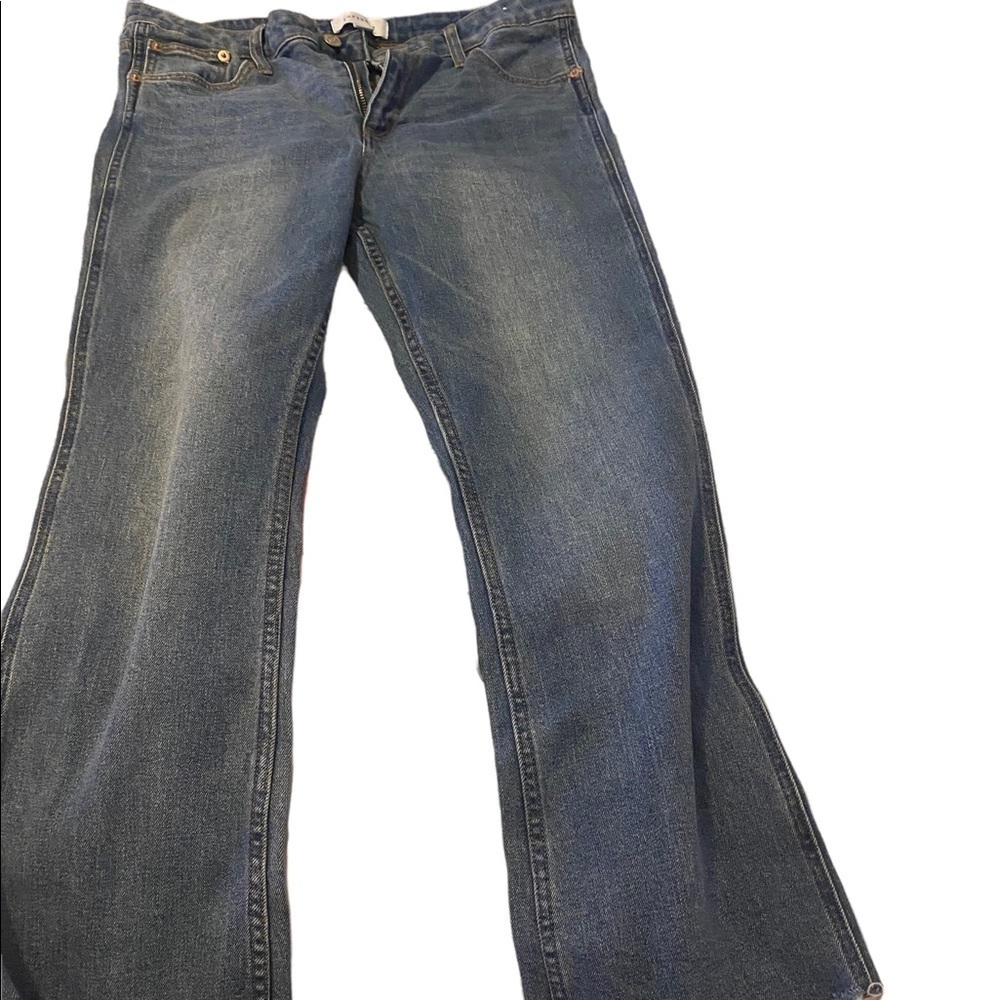 𝅺pop Sugar raw hemmed  jeans size 14 juniors